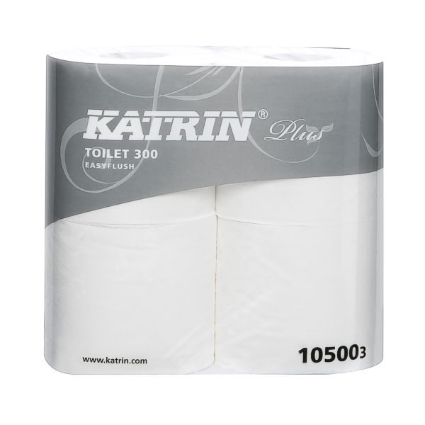 Katrin Classic Ecolabel System White Toilet Tissue Soft 2 Ply 103424-36 Rolls 